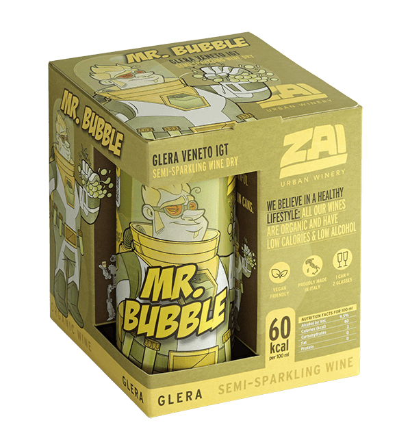 רביעיית זאי מיסטר באבל מבעבע פחית 250 מ"ל